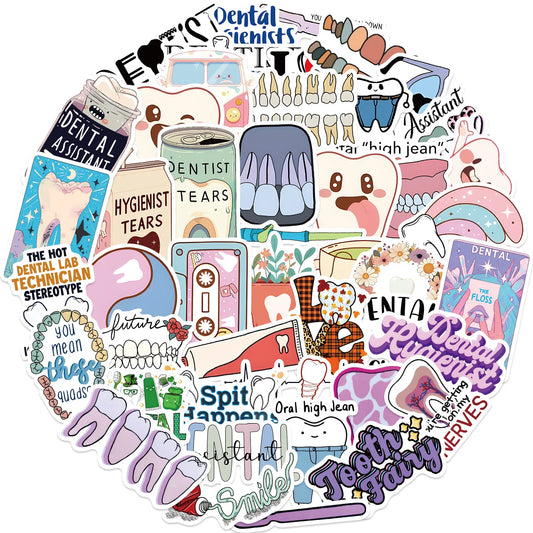 Cartoon Dental Stickers Pack