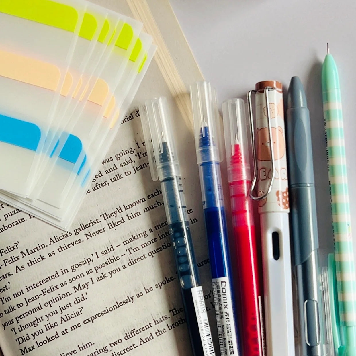 Clear PVC Pencil Case with Stationery