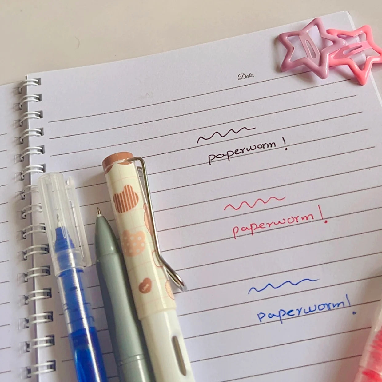 Clear PVC Pencil Case with Stationery