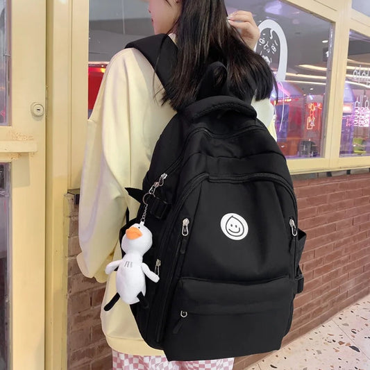 Cloudy Smile School Backpack