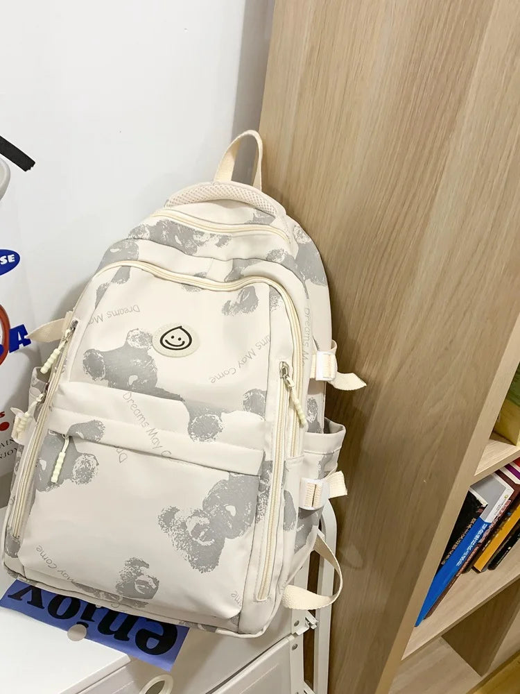 Cloudy Smile School Backpack