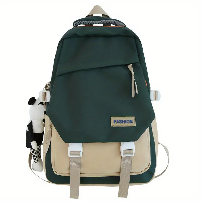 Color Block Large Capacity Schoolbags and Backpack