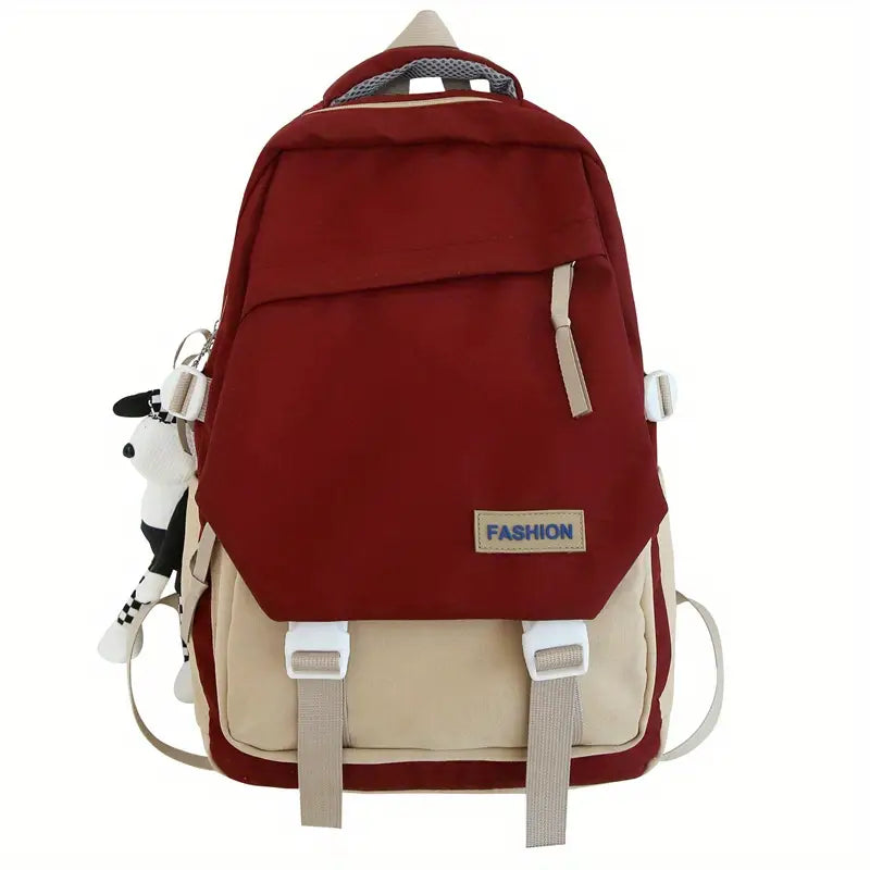 Color Block Large Capacity Schoolbags and Backpack