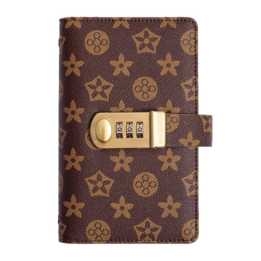 PU Leather Currency Book with Password Lock