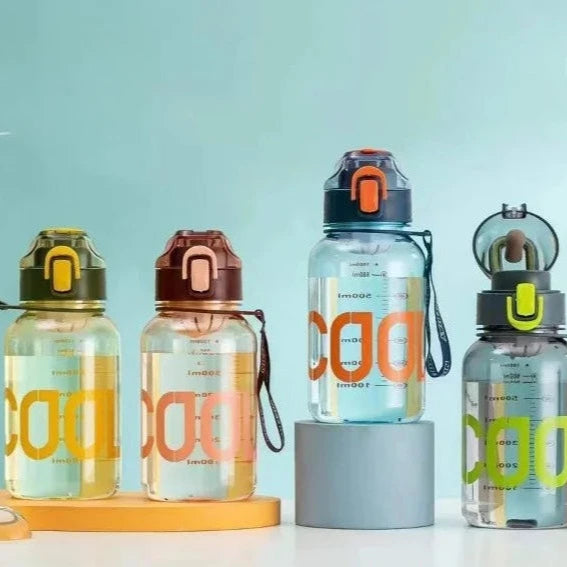 Cool Transparent Water Bottle And Sipper