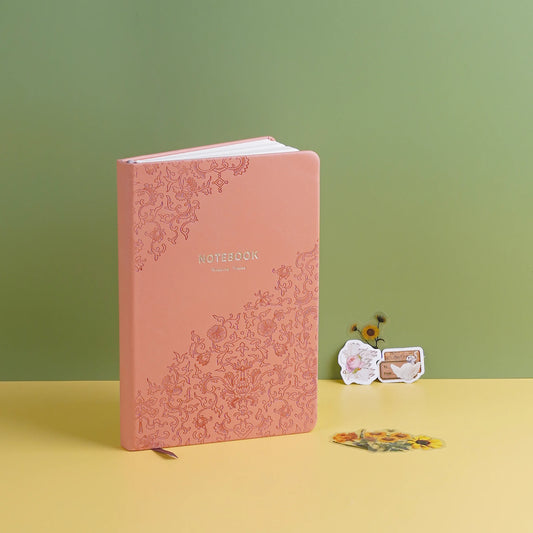 Morning Flowers Lined Diary Notebook