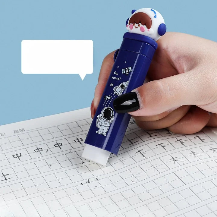 Cute Cartoon Retractable Pull n Push Eraser
