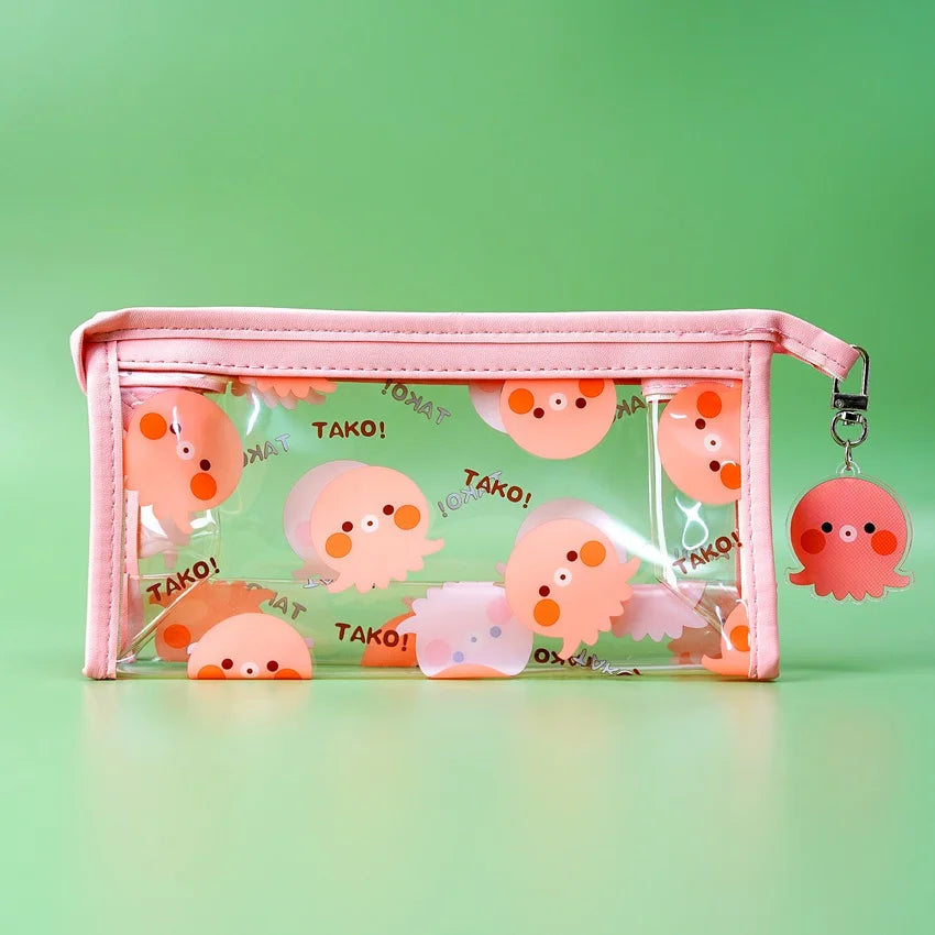 PVC Triangle Pouch with Acrylic Badge