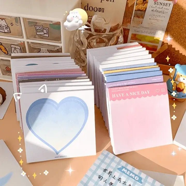 CuteGirlyHeartsStickyNotesPadSet#Colorfulstickynotes#Neonstickynotes#Pastelstickynotes#Ministickynotes#cartoonstylestickynote#Removablestickynotes#Decorativestickynotes#Emojistickynotes#Reminderstickynotes#Todoliststickynotes#Memostickynotes#Messagestickynotes#Stickynoteset