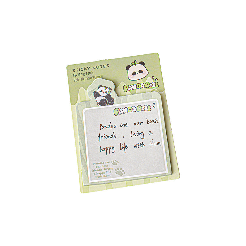 Cute Panda Sticky Notes Set of 4