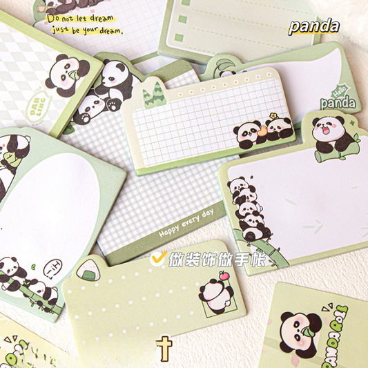 Cute Panda Sticky Notes Set of 4