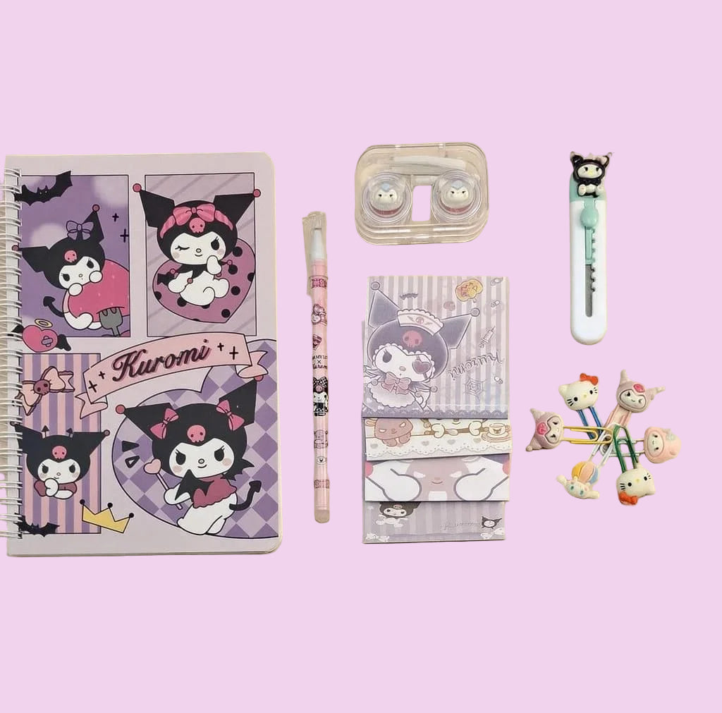 Cute Sanrio Kuromi Stationary Bundle