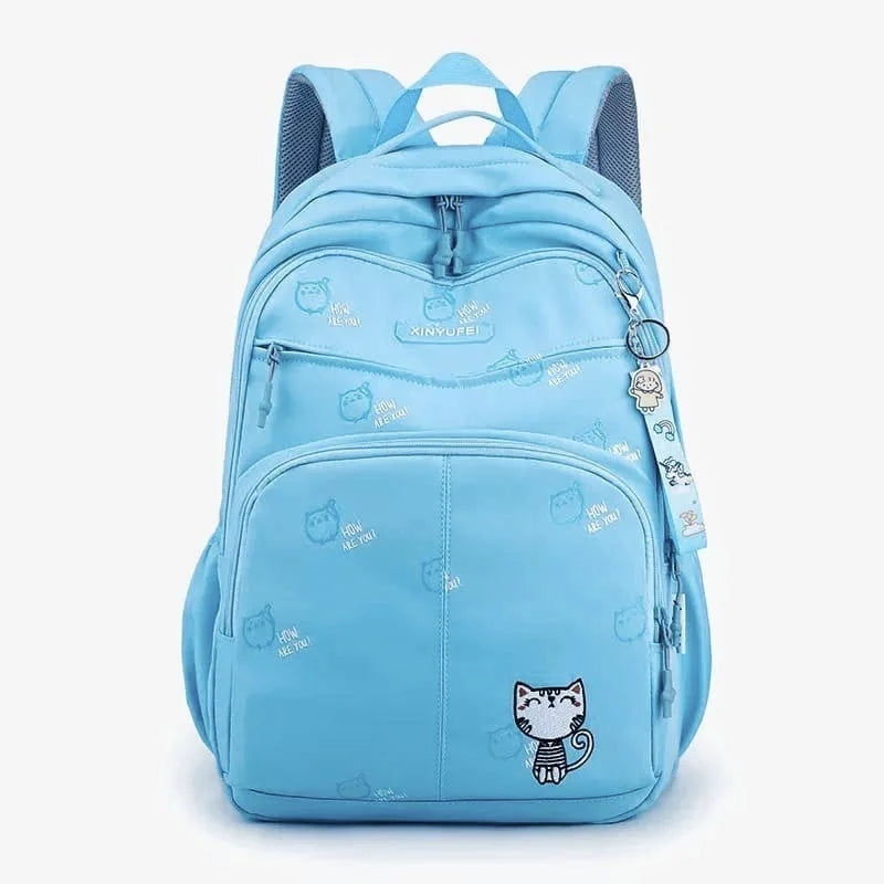 Cute Cat Large Capacity Unisex School Backpack