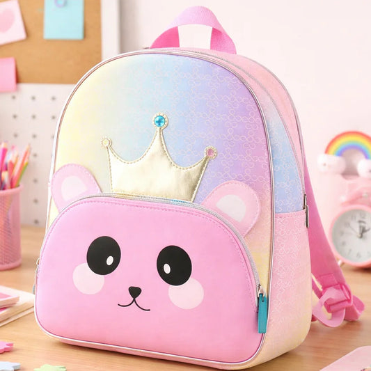 Cute Crown Panda mini Backpack