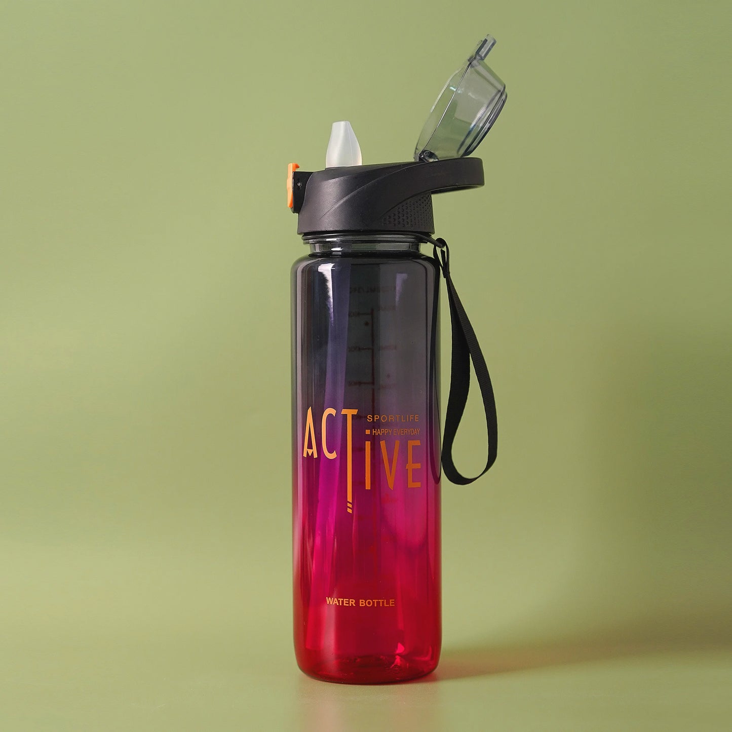 Active Gradient Plastic Water Bottle with Carry Handle