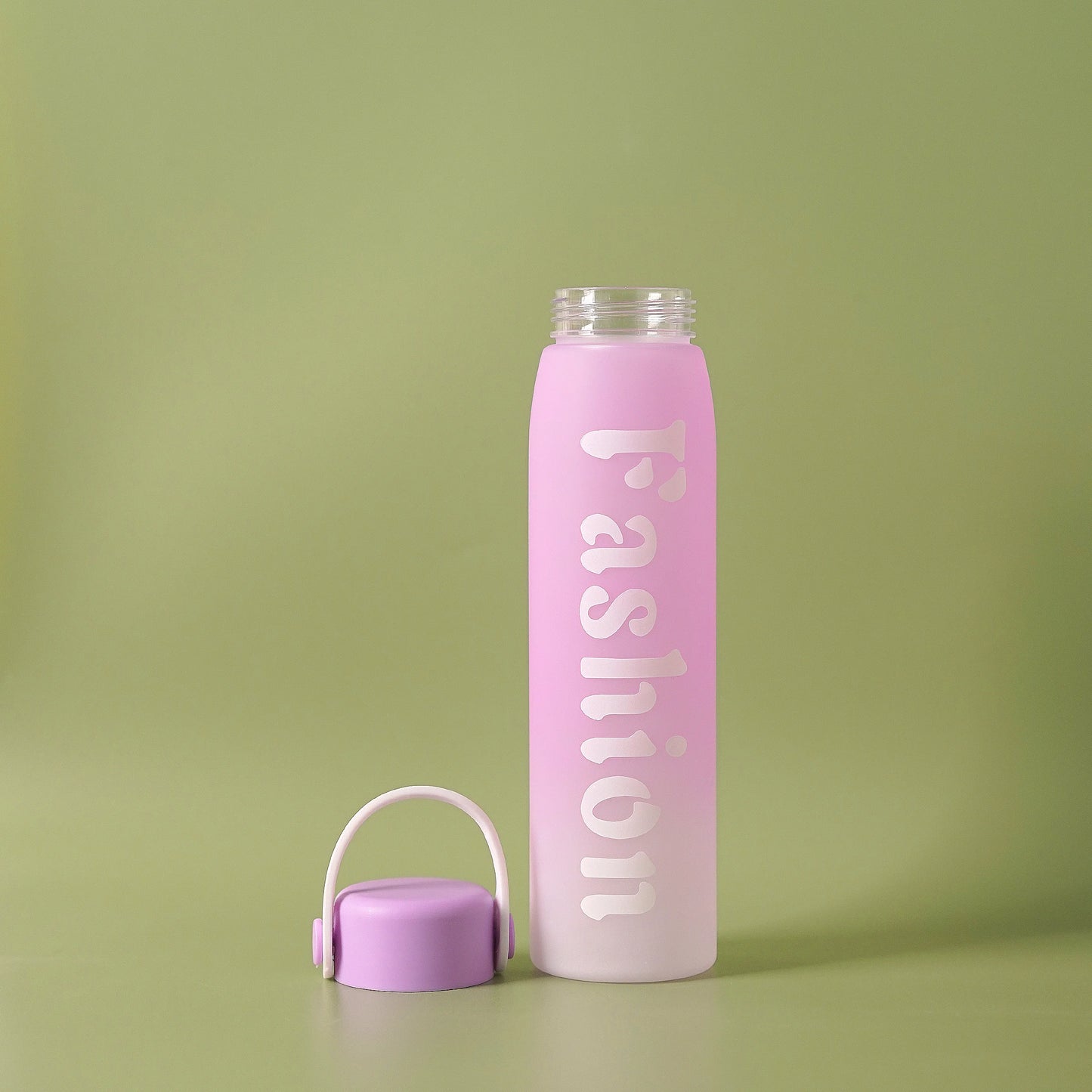 Frosted Gradient High Value Fashion Bottle and Cup