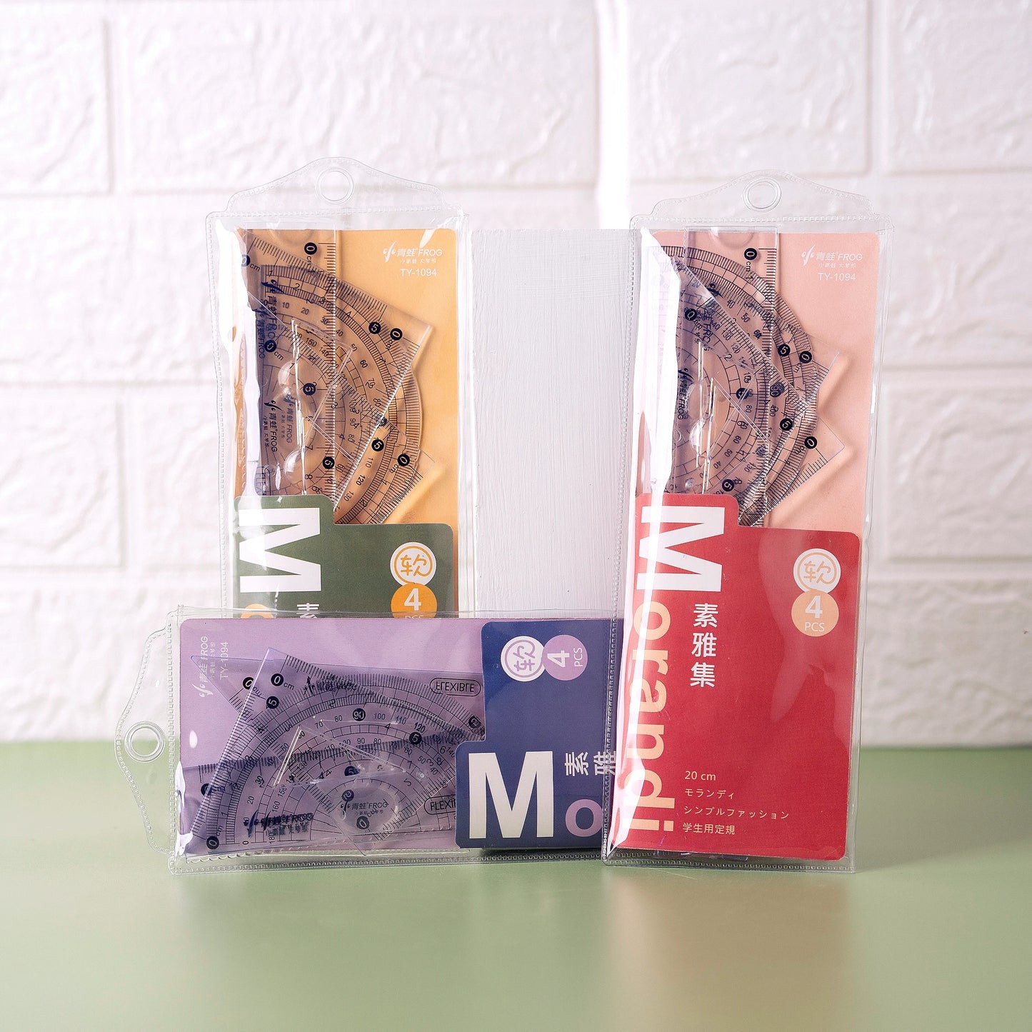 Morandi Four Piece Flexible Geometry Set