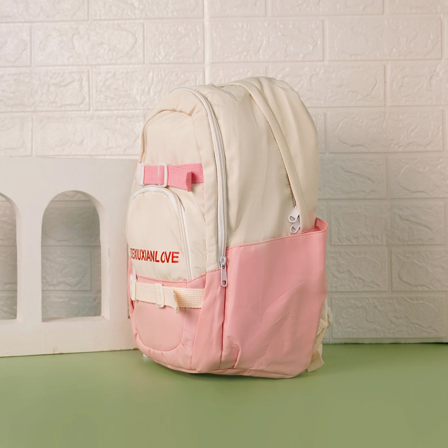 Trendy Two Tone Backpack