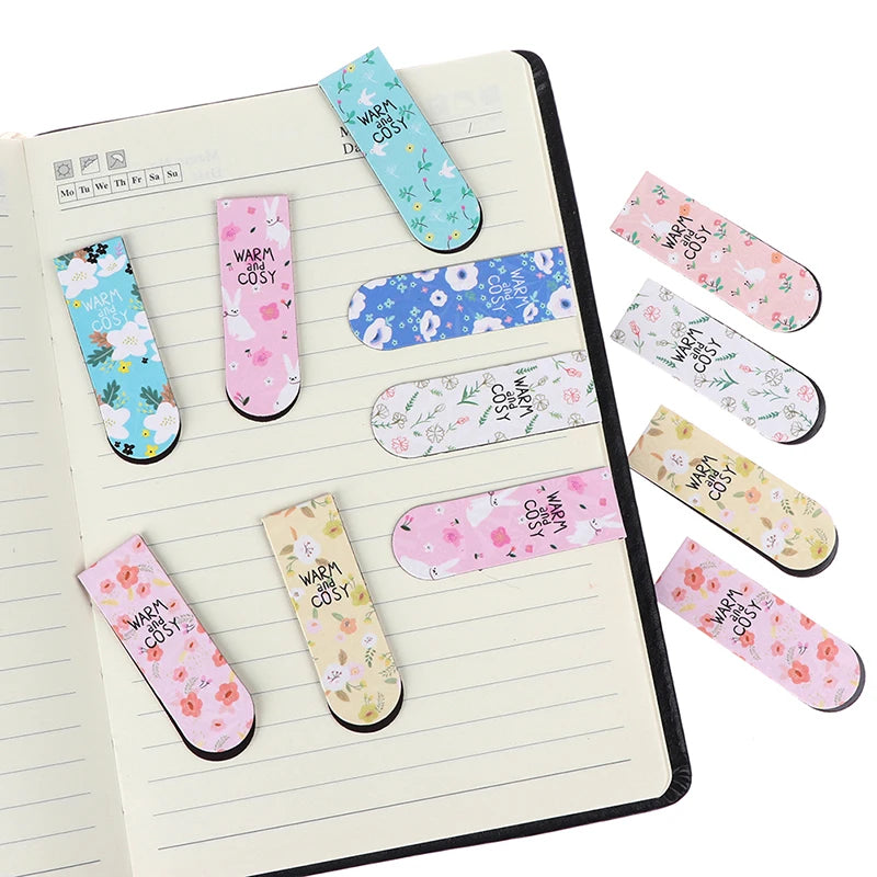 Double Sided Metal Magnetic Bookmarks - Warm and Cosy