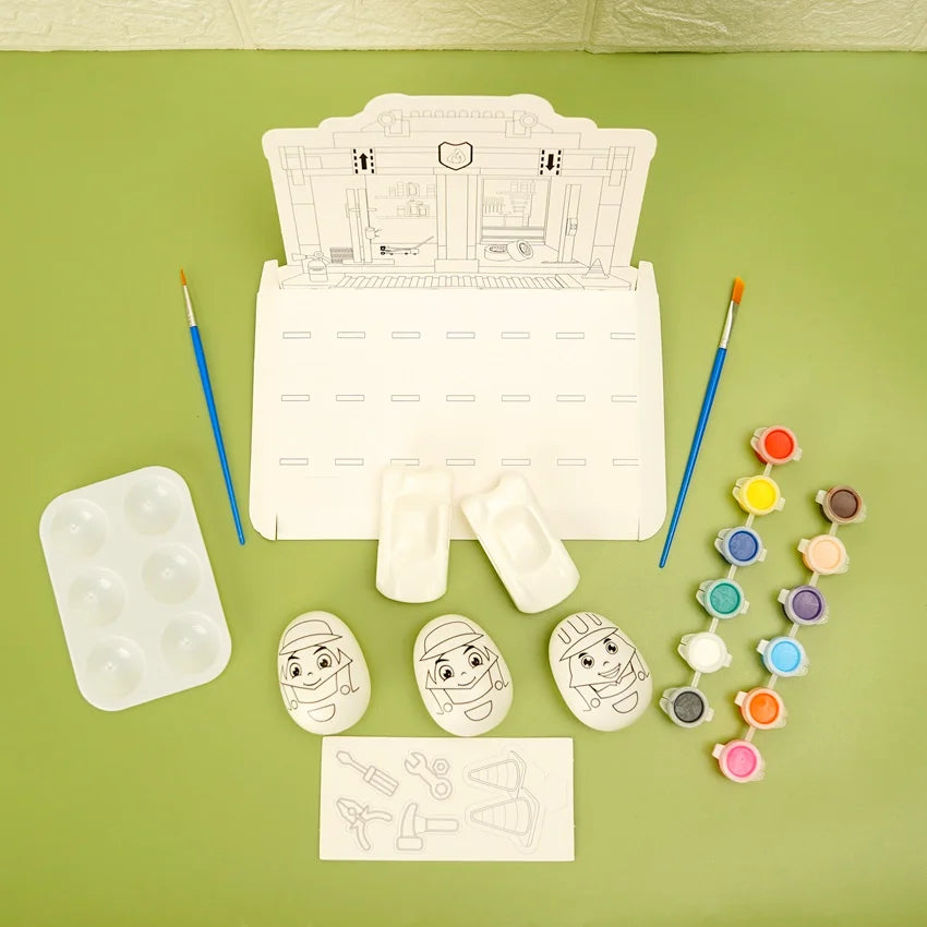 Egg Shell Crafts Gift Set With Paints