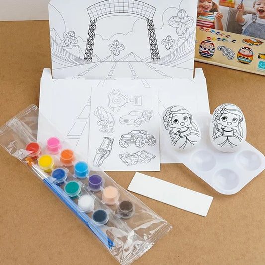 Egg Shell and Paint Crafts Gift Set