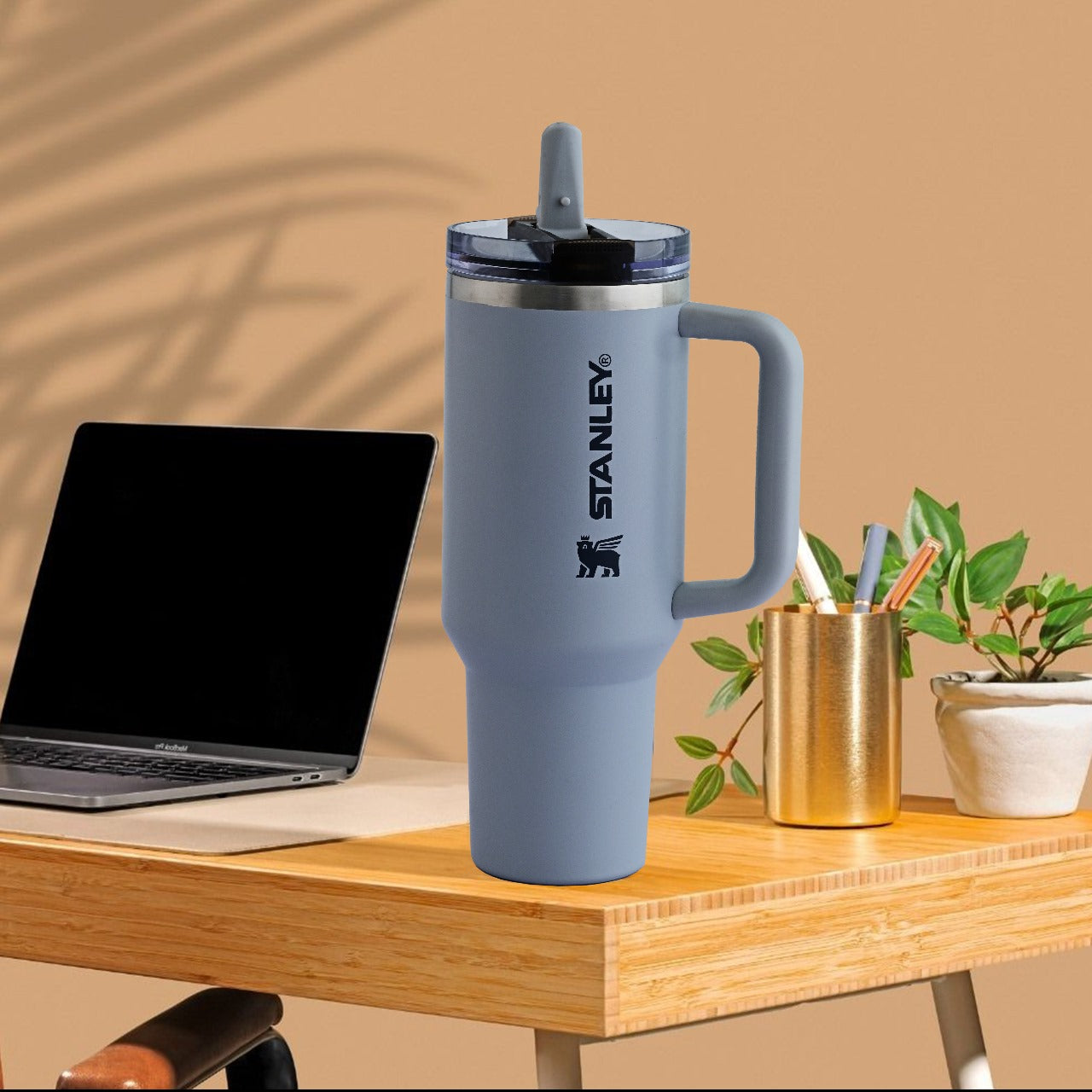 The Quencher ProTour Flip Straw Tumbler With Color Box- Grey