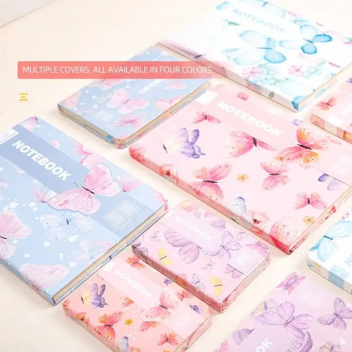 Flower Butterfly Series Hard Cover A5 Notebook journal