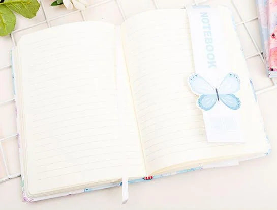 Flower Butterfly Series Hard Cover A5 Notebook journal