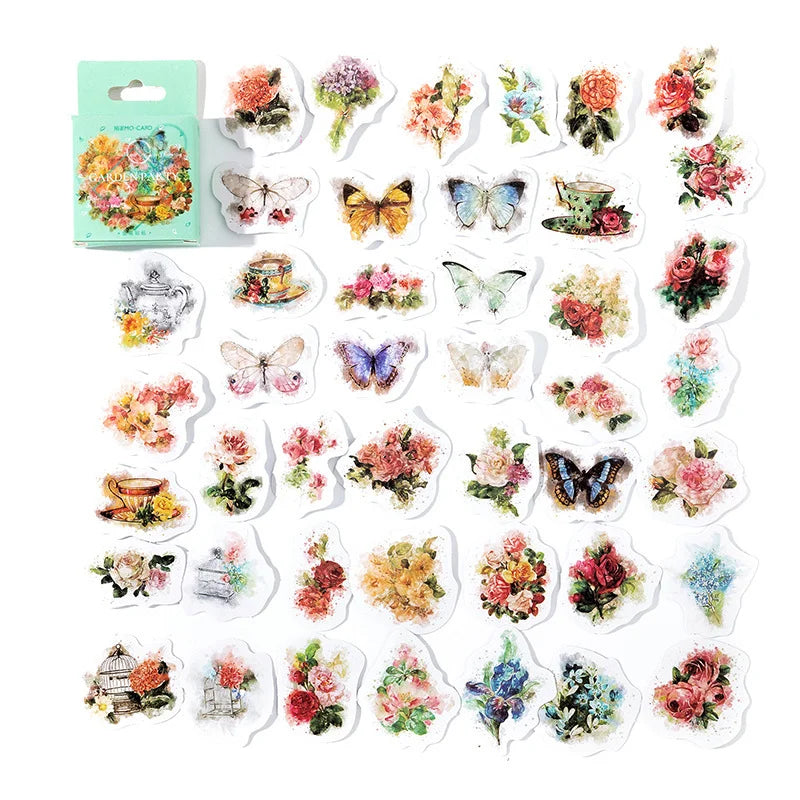 Flower Garden Party Stickers Box