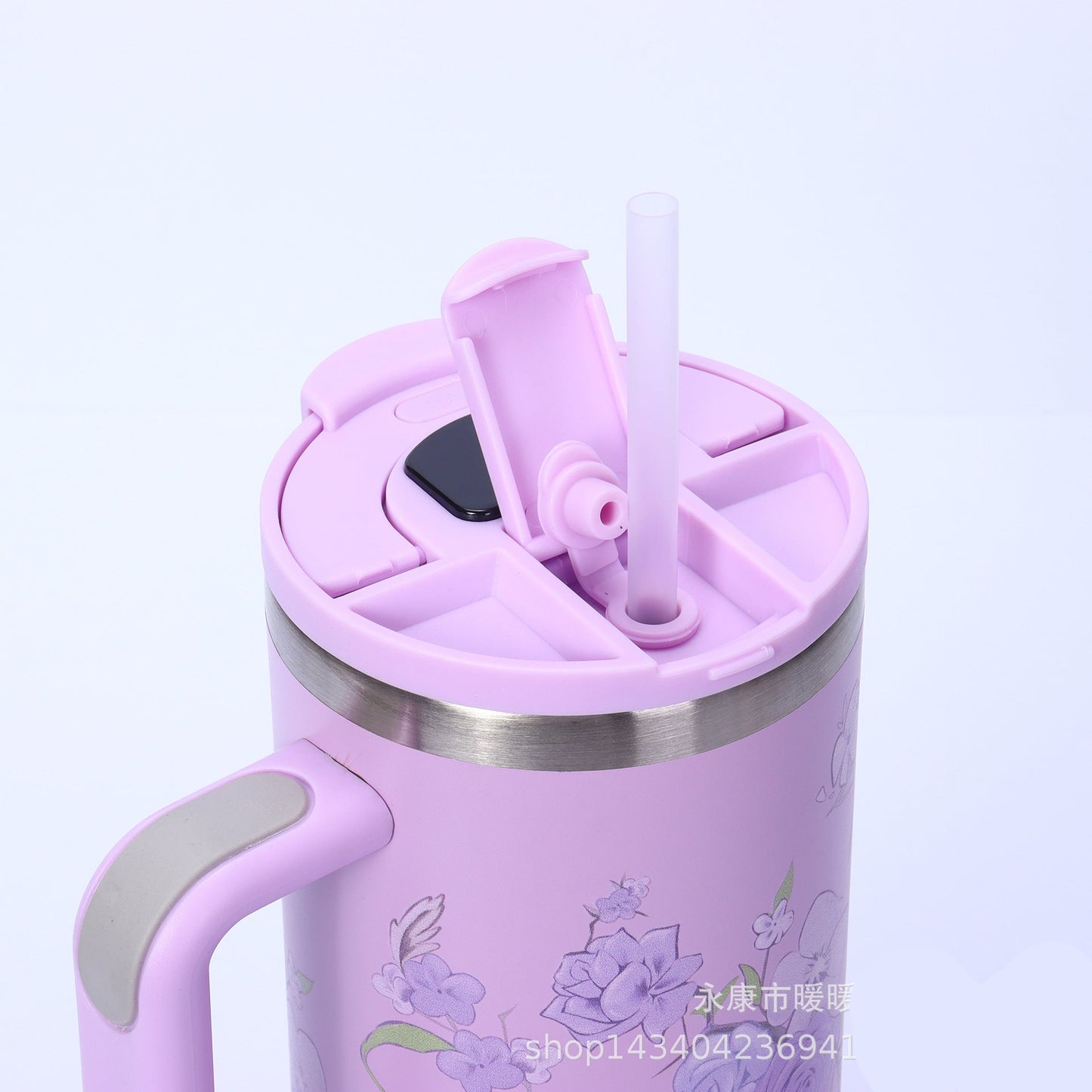 Flower Series Hot & Cold Tumbler with Digital Temperature Display
