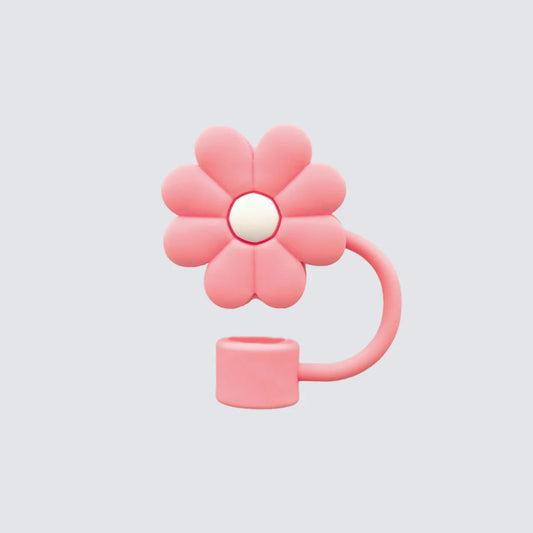 Flower Shaped Straw Tip Covers For Tumbler