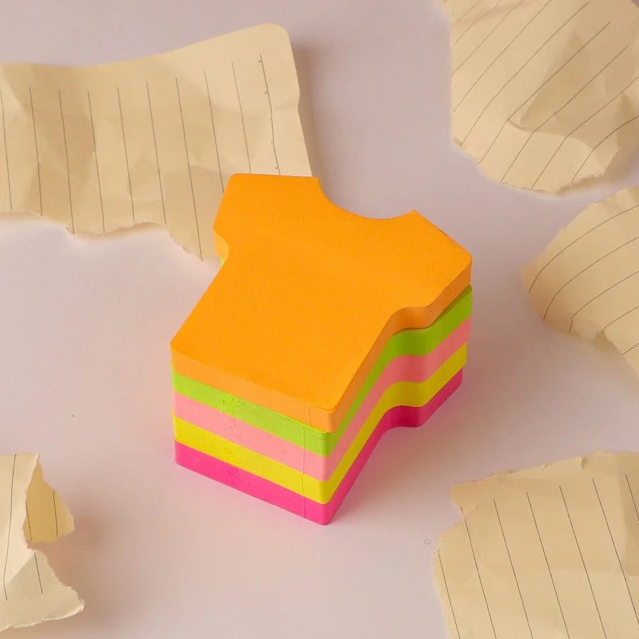 Fluorescent Colors Different Shapes Sticky Notes