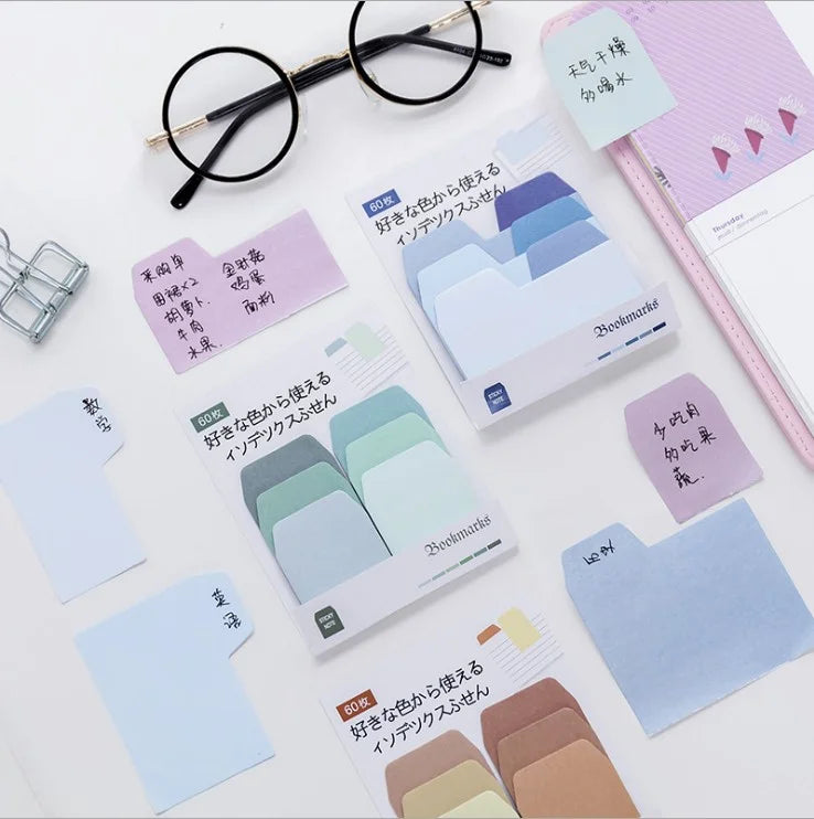 Fresh Gradient Color Multi-Color Index Sticky Note