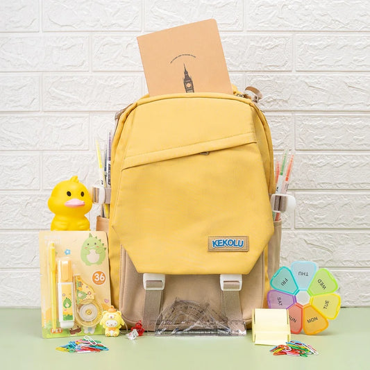Fun & Functional School Kit with Yellow Bag