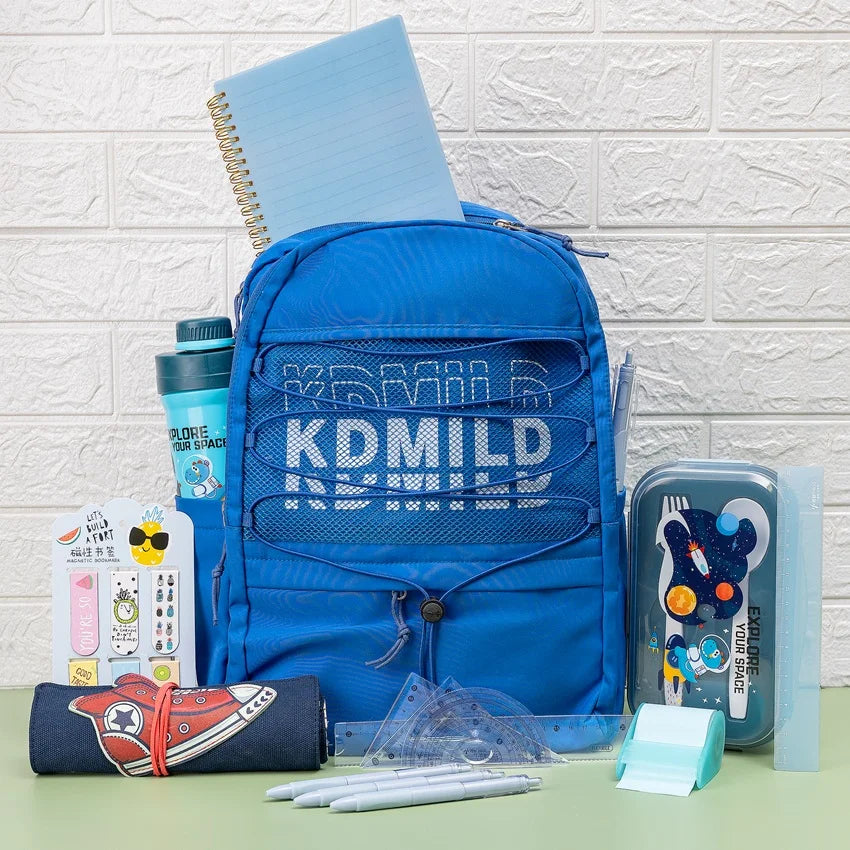 Fun & Functional School Kit with Blue Sports Bag
