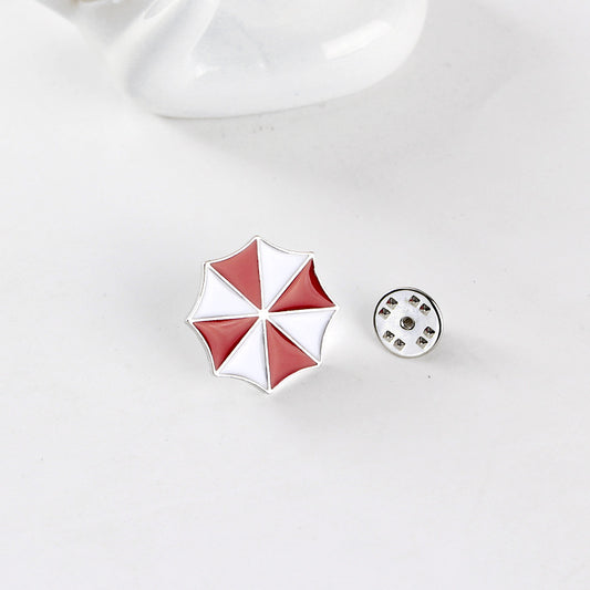 Resident Evil Umbrella Enamel Badge Brooch