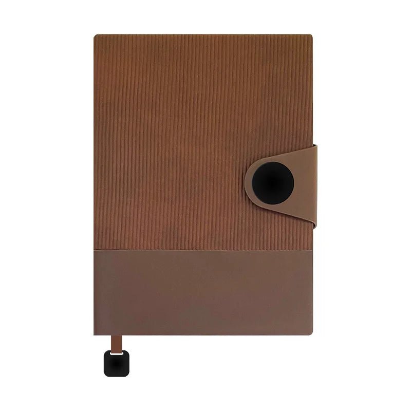 High Grade Office Meeting Leather Cover Buckled Diary
