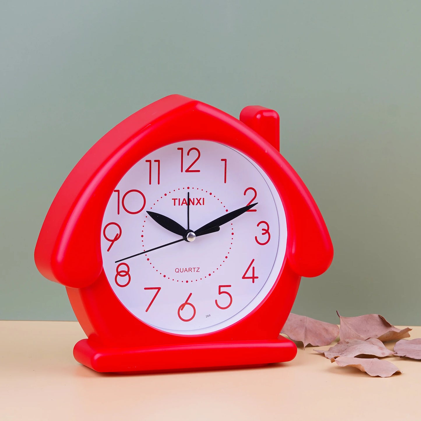 House-Shaped Table Desk and Wall Clock