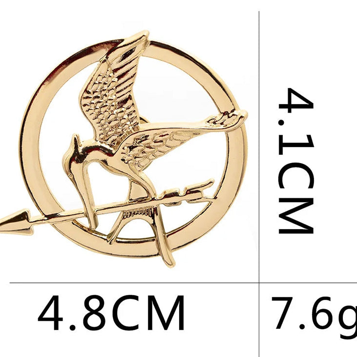 Mockingjay Mocking Bird Brooch Enamel Pin