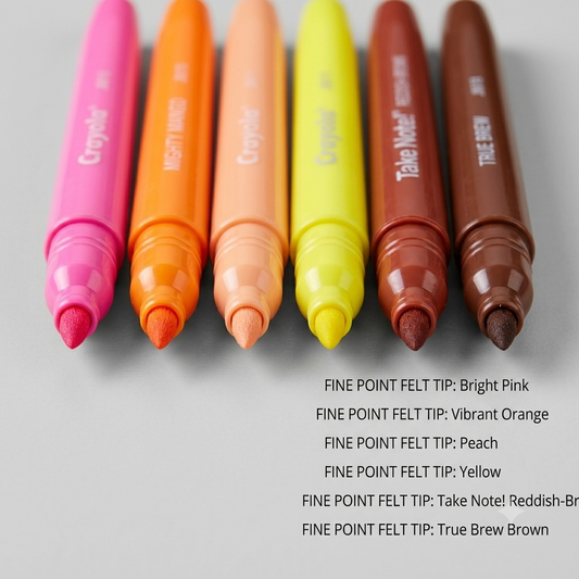 Crayola Felt Tip Permanent Coloring Markers