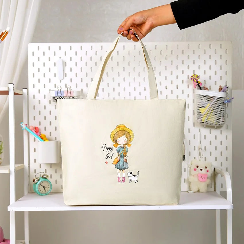 Soft Canvas Large Capacity Shoulder Bag