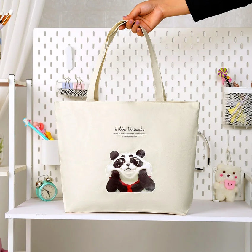 Soft Canvas Large Capacity Shoulder Bag