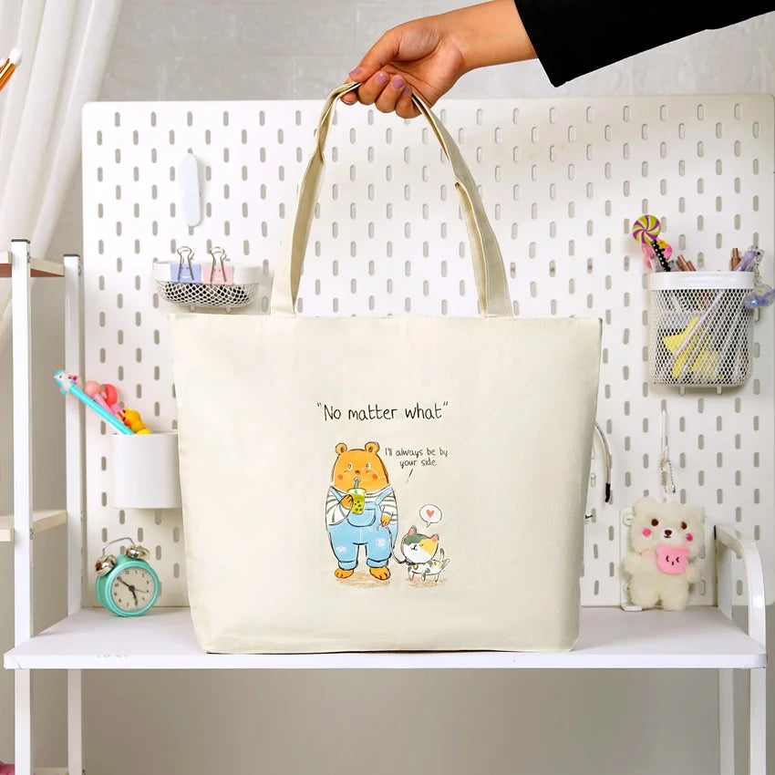 Soft Canvas Large Capacity Shoulder Bag