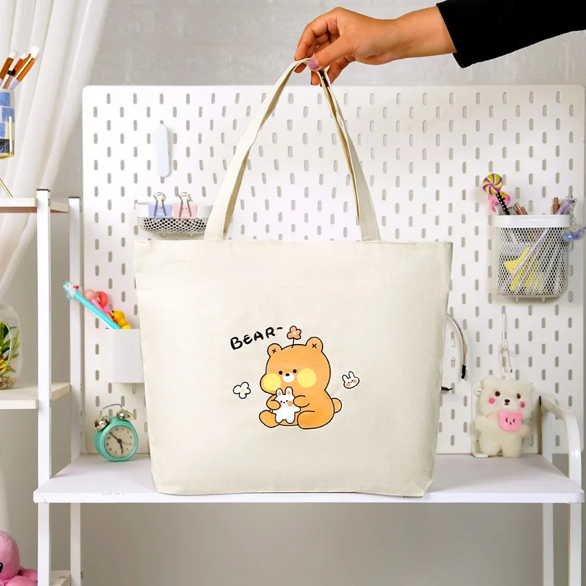 Soft Canvas Large Capacity Shoulder Bag