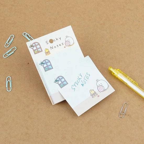 Kawai Animal Molang Sticky Notes