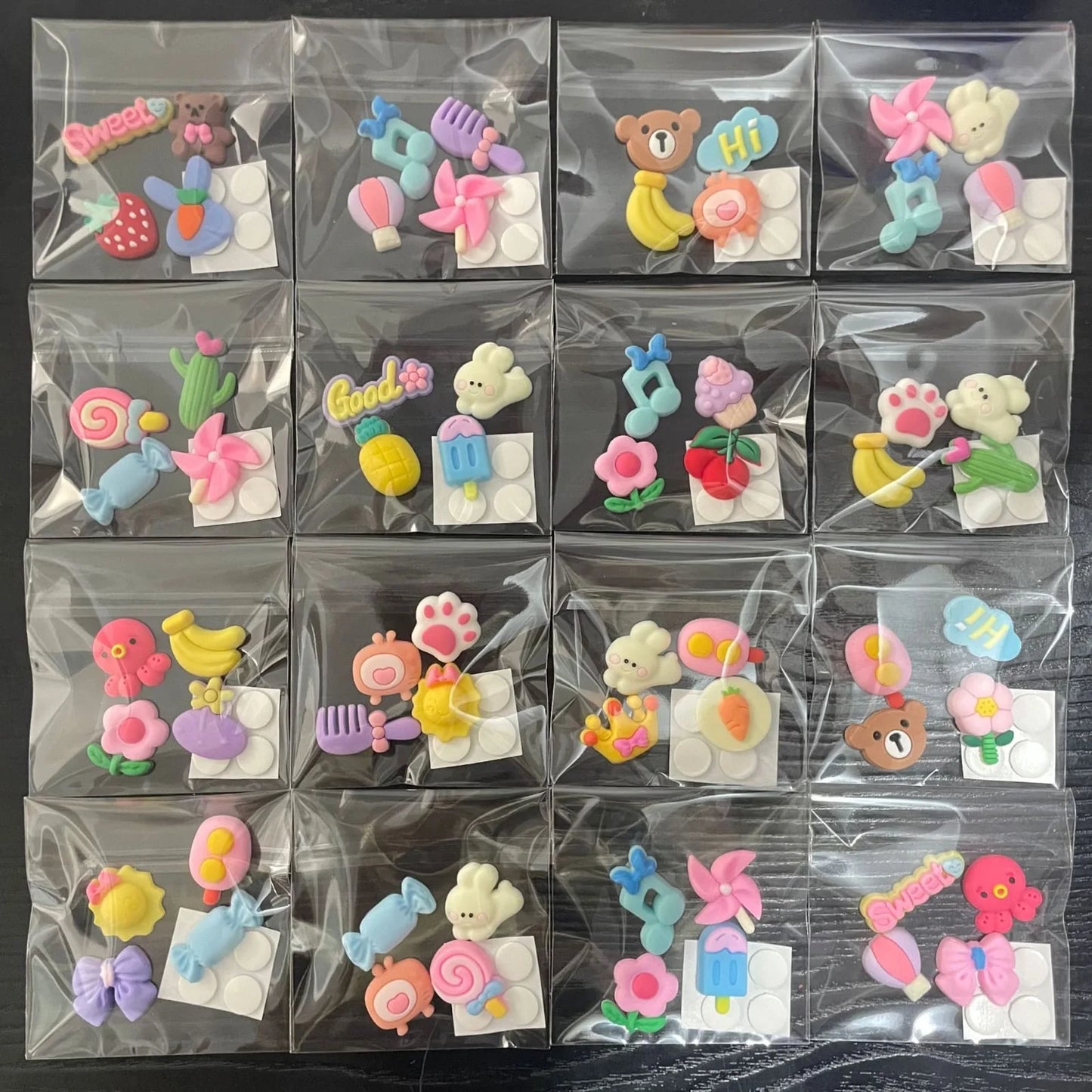 3D Resin Charms Sticker Pack