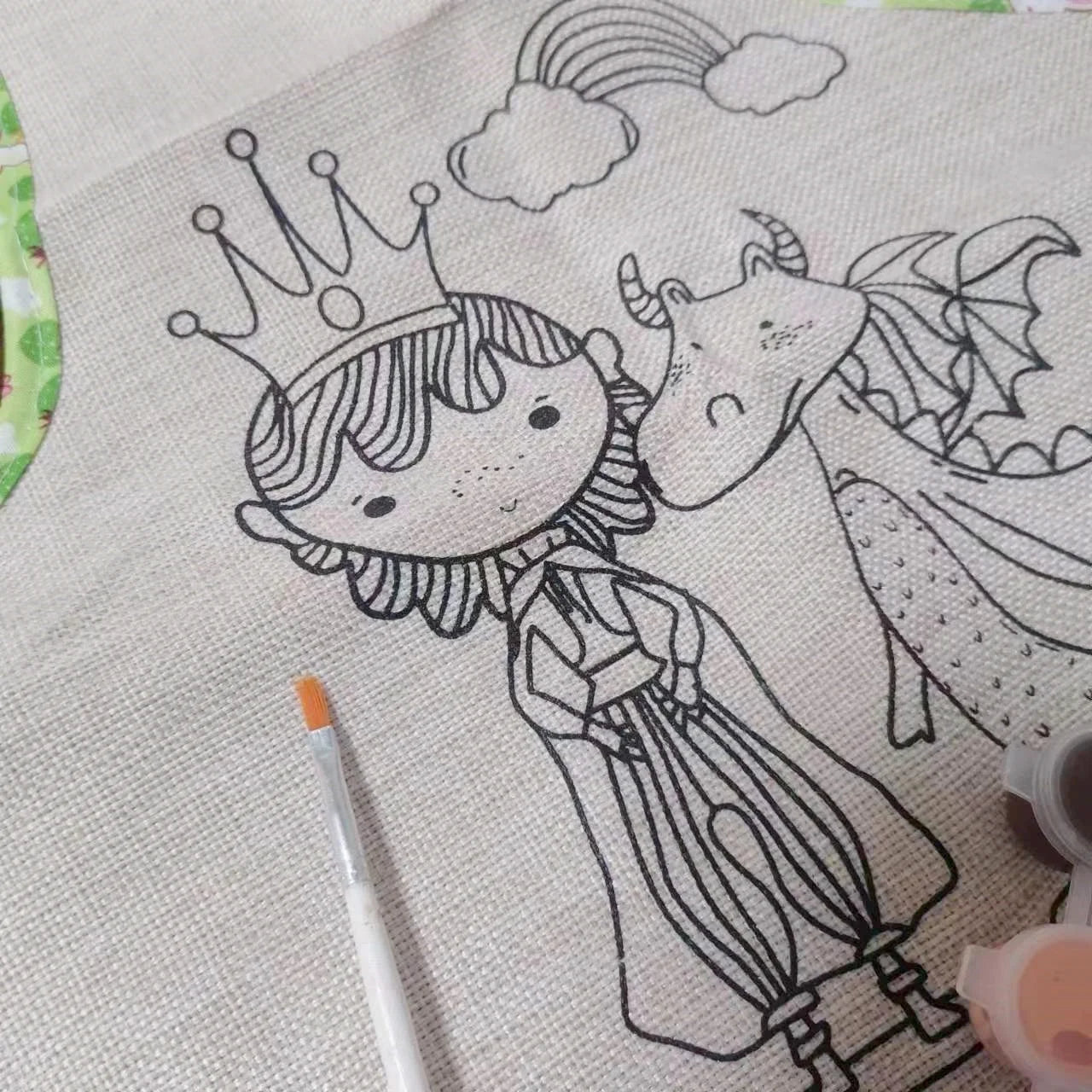 Kids Painting Apron With Water Paints