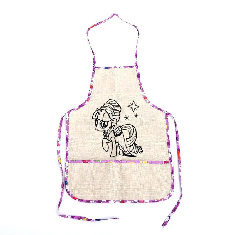 Kids Painting Apron With Water Paints