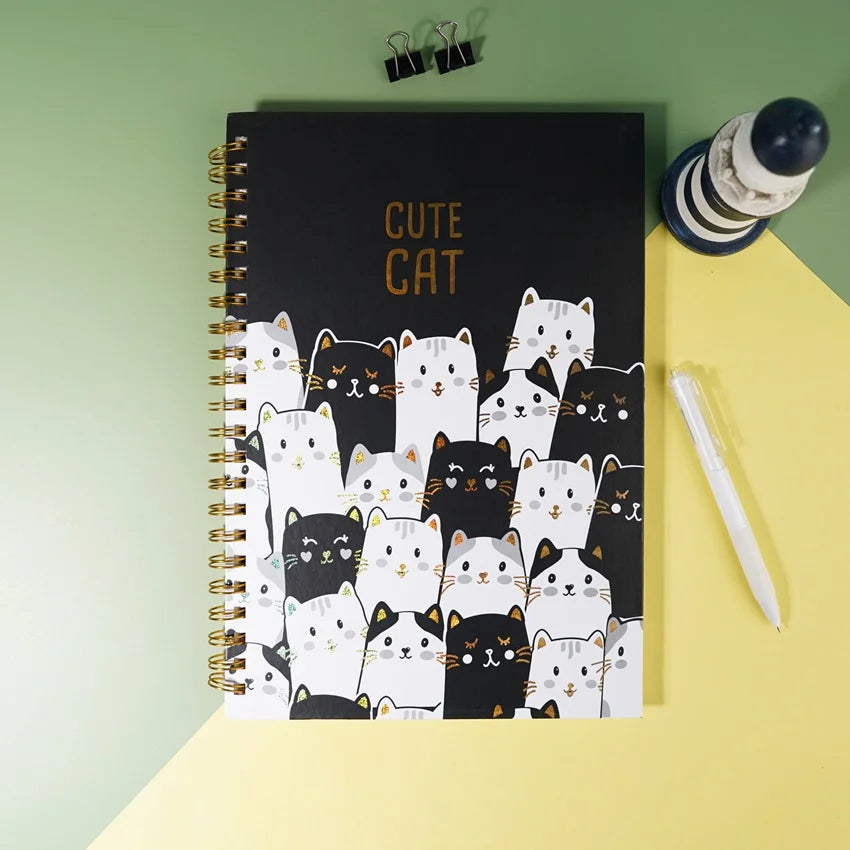 Kitty Lovers Cute Cat Coil Notebook