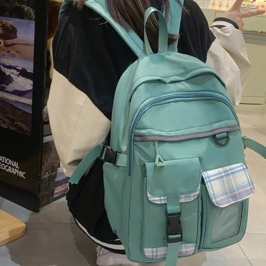 Korean Style Multi-Pocket Casual Backpack